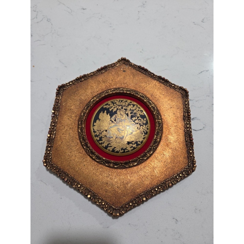 FRAMED VINTAGE GENUINE LIMOGES CAMEO MADE IN FRANCE.SUNGOTT ART STUDIOS 293